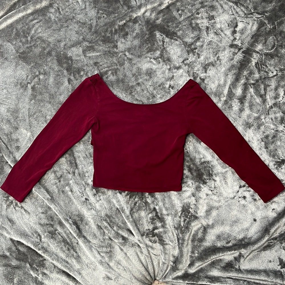 American Eagle Outfitters Lace Back Crop Top